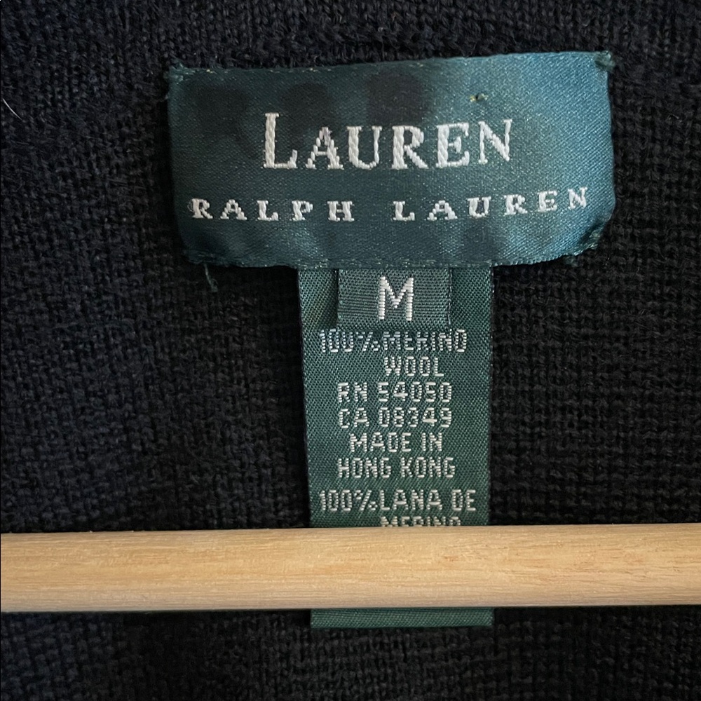 Lauren Ralph Lauren Crest Sweater Blazer Women’s Medium Academia Merino Wool - Picture 8 of 8